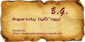 Bugarszky Gyöngyi névjegykártya